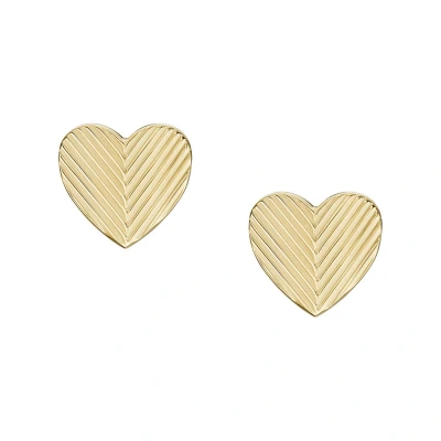 Abbildung von Fossil Harlow Earrings Ohrringe goldcoloured, Damen, Größe: One Size, Gold coloured