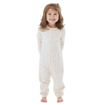 Abbildung von Name it Nbfnightsuit ZIP Hearts Pyjama für Kinder, Größe: 80, Buttercream