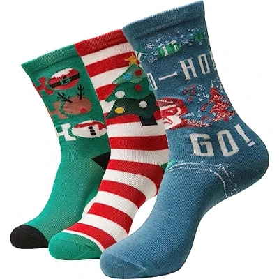 Abbildung von Urban Classics Unisex Ho Christmas 3 pack Socken, multicolor, 39 42 EU