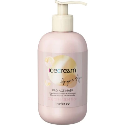 Abbildung von Inebrya Ice Cream Argan Age Pro Maske, Maschera Lucentezza, 300 ml