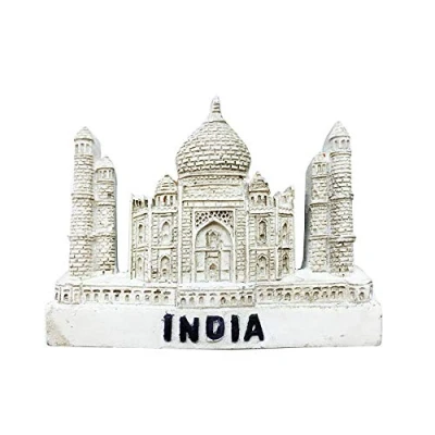 Abbildung von Kühlschrankmagnet, 3DTaj Mahal, Souvenir, Geschenk, handgefertigt, Heim und Küchendekoration, Indien Kühlschrankmagnet Kollektion