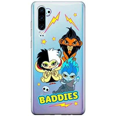 Abbildung von ERT GROUP Handyhülle für Huawei P30 Original und offiziell Lizenziertes Disney Muster Villains 004 optimal an die Form des Handy angepasst, teilweise transparent