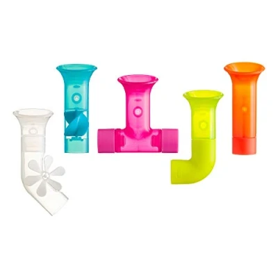 Abbildung von TOMY Boon Pipes Baby Bath Toy , Accessories For Babies and Toddlers 5 Multicoloured Water Time Suitable 1, 2, 3 4 Year Olds