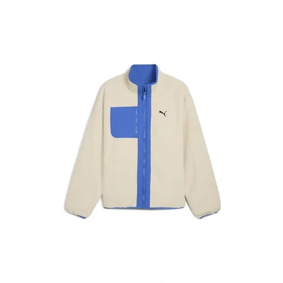 Abbildung von Puma Hybrid Sherpa Wendbare Jacke Herren Mit Plain Alpine Snow Größe: S