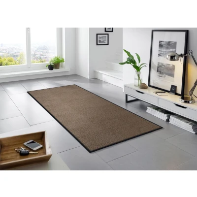 Abbildung von wash+dry Fußmatte, Taupe 75x190 cm, innen und außen, waschbar