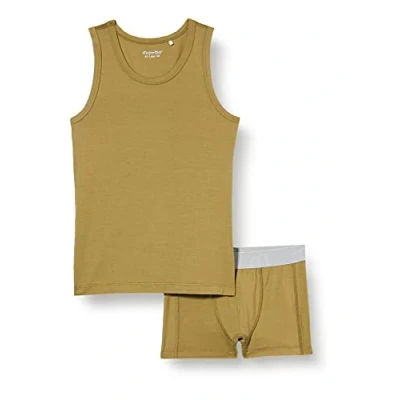 Abbildung von MINYMO Jungen Underwear Set Bamboo Unterwäsche, Dried Herbs, 152