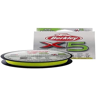 Abbildung von Berkley X5 Braid Flame Green 300m 0,14mm 14,2kg Geflochtene Schnur