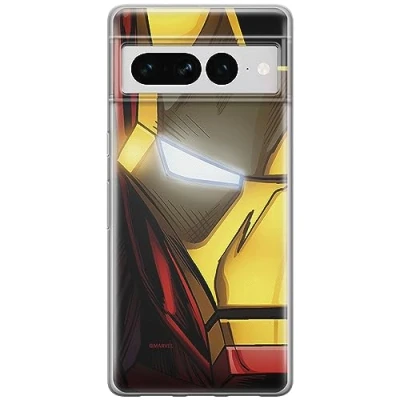 Abbildung von ERT GROUP Handyhülle für Google Pixel 7 PRO Original und offiziell Lizenziertes Marvel Muster Iron Man 021 optimal an die Form des Handy angepasst, hülle aus TPU