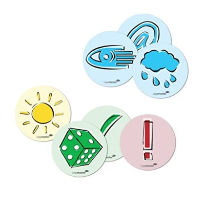 Abbildung von Legamaster Moderationskarten Ø 9,5 cm blau, gelb, grün, rot