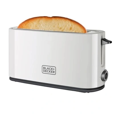 Abbildung von Black &amp; Decker BXTO1001E, 1 Scheibe(n), Weiß, Kunststoff, Drehregler, 1000 W, 220 240 V