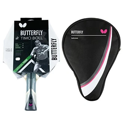 Abbildung von Butterfly 1x Timo Boll Vision 1000 Tischtennisschläger + Hülle Drive Case