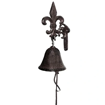 Abbildung von zeitzone Nostalgische Türglocke Glocke Gusseisen Lilie 60cm