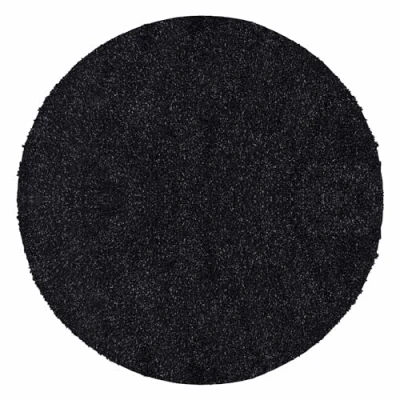 Abbildung von Carpetsale24 Shaggy Hochflor Teppich Wohnzimmer 160 cm Rund Anthrazit Modern Flauschiger Extra Weich, Pflegeleicht und Einfarbig Ideal als für Schlafzimmer, Esszimmer Küche