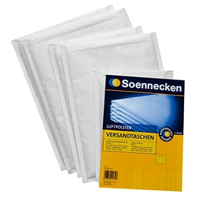 Abbildung von Soennecken Luftpolstertasche 2273 D/1 170x265mm haftklebend weiß 5 Stü