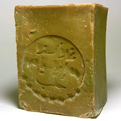 Abbildung von Aleppo Seife 200 gr % 25 Lorbeeröl,% 75 Natives Olivenöl Natürliches Oliven &amp; Lorbeeröl Nährend Sanft für Alle Hauttypen, mit Baumwolltasche
