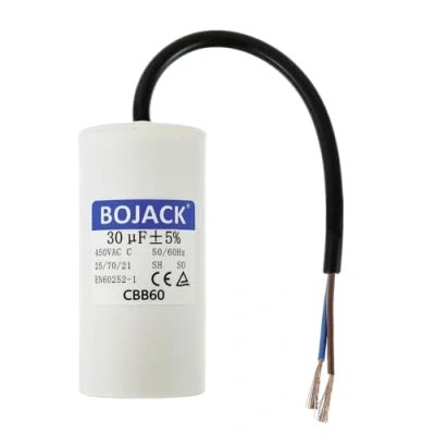 Abbildung von BOJACK CBB60 30uF 450V 50/60HZ Anlaufkondensator, SH Motorbetriebskondensator, AC Motorkondensator, mit Draht