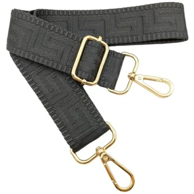 Abbildung von Verstellbarer Schultergurt für Taschen Dunkelgrau, Taschengurte zum Wechseln, Taschengurt Breit mit Karabiner Gold, 80 130 cm Tragegurt Tasche Damen Schulterriemen, Handtasche, 3.8cm, 1320