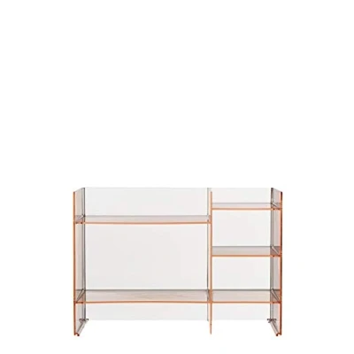 Abbildung von Kartell Sound Rack Regal, Plastik, pink, 26 x 75 53 cm
