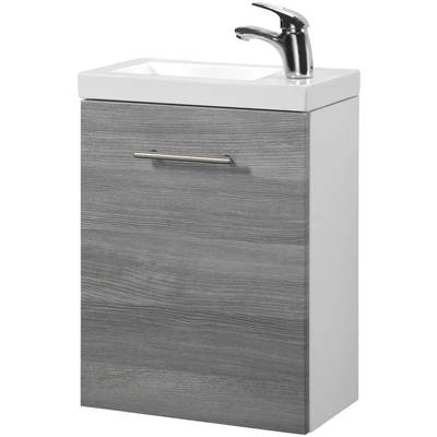 Abbildung von HELD MÖBEL Waschtisch Set &quot;Trento, verschiedene Ausführungen und Farben&quot;, BxTxH: 40x23x56 cm, Gästebad SlimLine, Waschplatz