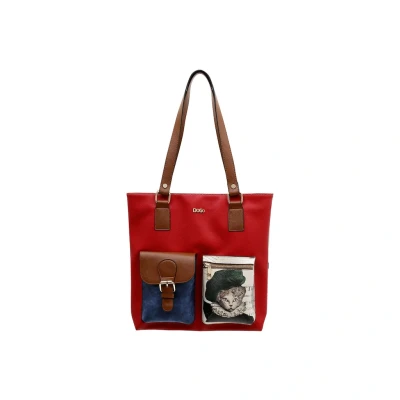 Abbildung von Dogo Multi Pocket MON Shopping Bag, Damen, Größe: One Size, Rot