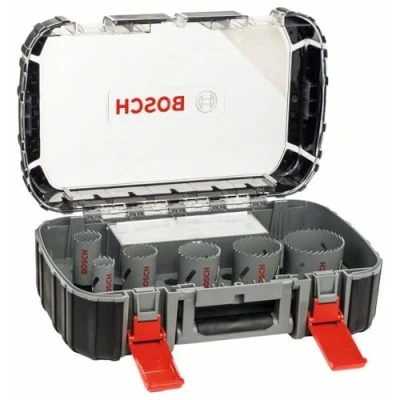 Abbildung von Bosch Accessories Professional 6 teiliges HSS Bimetall Lochsägen Set (für Metall, Aluminium, rostfreiem Edelstahl, Kunststoffen und Holz, Ø 2264 mm, Zubehör Bohrmaschine)