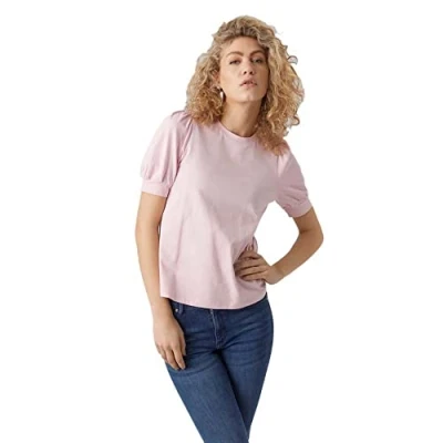 Abbildung von Vero Moda Vmkerry 2/4 Oneck VMA JRS NOOS Tshirt basic, Damen, Größe: Large, Parfait pink