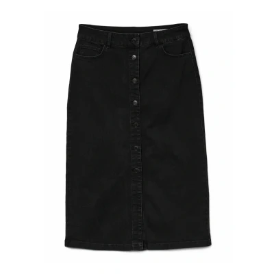 Abbildung von Vero Moda Jeansrock, Damen, Größe: Large, Black denim