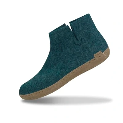 Abbildung von Glerups Filz Hausschuhe Herren und Damen (Größe 39) Komfortable Hausstiefel &amp; mit Weicher Sohle aus Leder Filzstiefel Winter Comfortable Slippers Women Men
