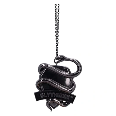 Abbildung von Nemesis Now Harry Potter Dekoration Slytherin Crest Tannenbaum (Silber), 6 cm