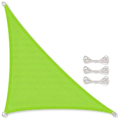 Abbildung von CelinaSun Sonnensegel HDPE Sonnenschutz Tarp atmungsaktiv Dreieck 3x3x4,25 m grün, (1 tlg)