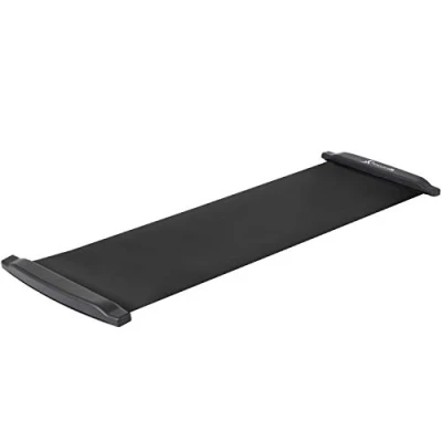 Abbildung von ProsourceFit Slide Board Mat for Exercise 6’ with End Stops, Booties &amp; Carrying Bag Low Impact Indoor Home Workouts and Sports Training