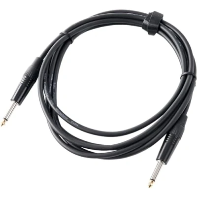 Abbildung von Pronomic Gitarrenkabel 3m Ideal als Verbindungskabel zwischen Effektgeräten Instrumentenkabel, 6,3mm Klinke, Klinke (300 cm), Vergoldete Steckerspitzen, Spannzangen Zugentlastung