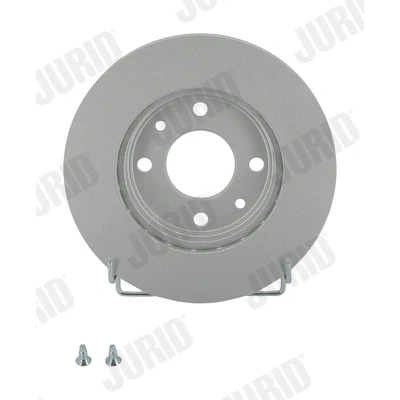 Abbildung von JURID 561336JC Bremsscheibe 238 20 4 100 Belüftet beschichtet mit Schrauben RENAULT: Kangoo I Rapid, CLIO 2, I, NISSAN: Kubistar Kastenwagen
