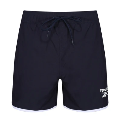 Abbildung von Reebok Badeshorts &quot;Lloyd&quot; mit Logoschriftzug und seitlichen Taschen