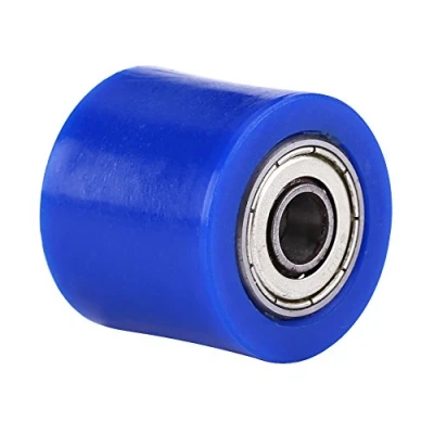 Abbildung von Qiilu Kettenrolle Motorrad, 8mm Universal Kettenrollenspanner Rollenführung für Motorrad Dirt Bike Enduro(Blau)