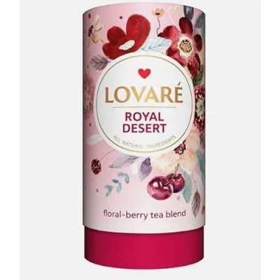 Abbildung von Lovare Tee Royal Dessert schwarz in Tube Lose 80g