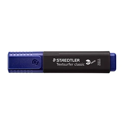 Abbildung von STAEDTLER 364 C 9 Textsurfer classic Vintage Textmarker (hohe Qualität Made in Germany, mit großem Tintenspeicher für extra lange Markierleistung) 10er Schachtel schwarz