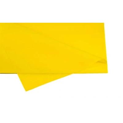 Abbildung von Creativery Seidenpapier Tissue Papier 50 x 75cm 10 Bögen Gestalten Dekorieren Vepacken bunt Farbe gelb 645