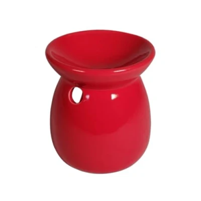 Abbildung von meindekoartikel Duftlampe Aromalampe Clasico für Duftöl Duftwachs aus Keramik Höhe 10cm (Rot)