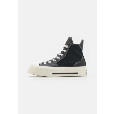 Abbildung von Converse Chuck 70 DE LUXE Squared Sneaker high, Damen, Größe: 37, Black/egret Lederimitat/textil