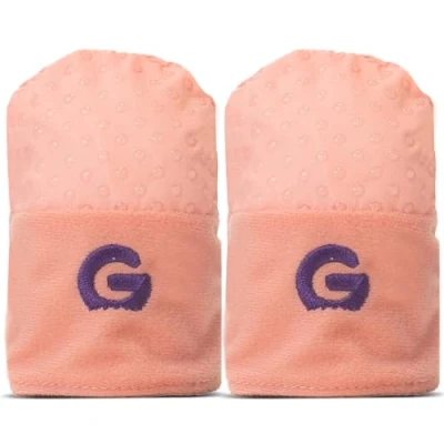 Abbildung von Gummee Baby Handschuhe für Neugeborene Kratzfäustlinge Verstellbare Beißhandschuh Baumwolle Neugeborenen Set 0 3 Monate (Rosa)