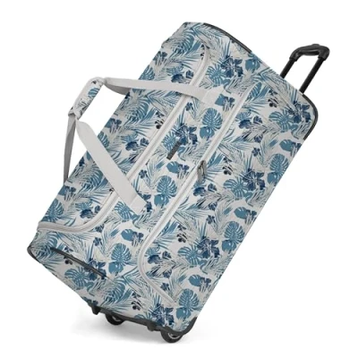 Abbildung von REDOLZ große L Trolley Reisetasche mit Rollen 71 cm 81 Liter für Männer &amp; Frauen (Duffle Essentials)