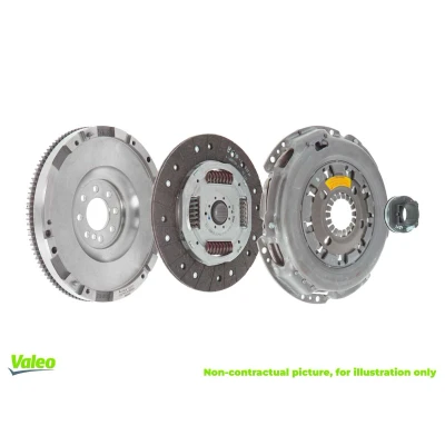 Abbildung von VALEO KIT4P CONVERSION KIT 835057 Kupplungssatz mit Kupplungsdruckplatte Schwungrad, Kupplungsscheibe, Ausrücklager 254
