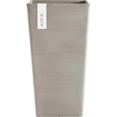 Abbildung von Ecopots Rotterdam halbhoch 56 cm(H) taupe Pflanze/Blumentopf