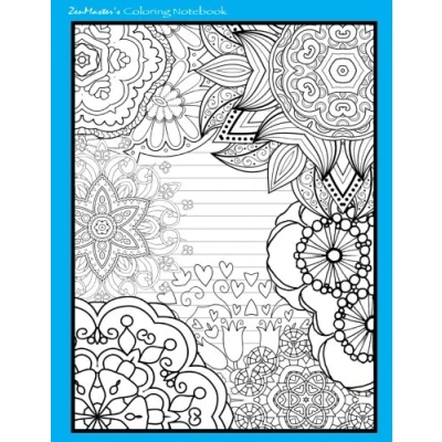 Abbildung von Coloring notebook (blue): Therapeutic for writing, journaling, and note taking with designs inner peace, calm, focus (100 pages, ... stress relief while writing., Band 2)