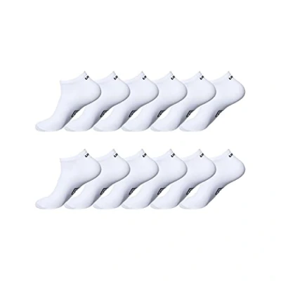 Abbildung von Sportsocken Herren Luftiges Netzgewebe, Socken Herren, Angenehm, Anti Reizung (12er Pack), Weiss, 39/42