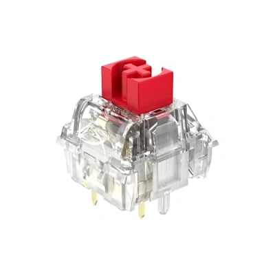 Abbildung von HyperX Lineare Switches, Hot Swap fähig, 5 Pin Kompatibilität, 1,8 mm Betätigungsweg, 40 g Auslösegewicht, langlebig bis 80 Millionen Anschläge, stabile Gaming Switches für schnelles Tippen, Rot