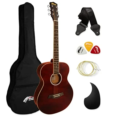 Abbildung von Tiger ACG2 RD Elektro Akustische Gitarre Set Rot