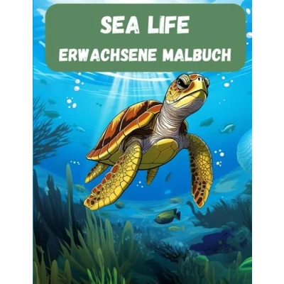 Abbildung von Sea Life Erwachsene Malbuch: Tauchen Sie ein in die Pracht der Meere und Ozeane mit diesem Ausmalbuch für Erwachsene.