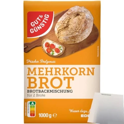 Abbildung von Gut&amp;Günstig Brotbackmischung Mehrkornbrot (1000g Packung) + usy Block